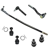 TRQ Front Steering & Suspension Kit Ball Joint Drag Link Tie Rod Compatible with 2007-2017 Jeep Wrangler 2018 Wrangler JK