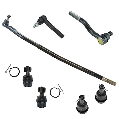 TRQ Front Steering & Suspension Kit Ball Joint Drag Link Tie Rod Compatible with 2007-2017 Jeep Wrangler 2018 Wrangler JK