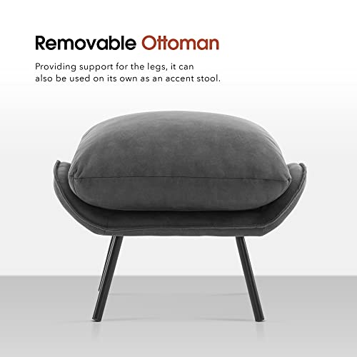 Sillón Plegable Leathaire Gris oscuro miniatura 7
