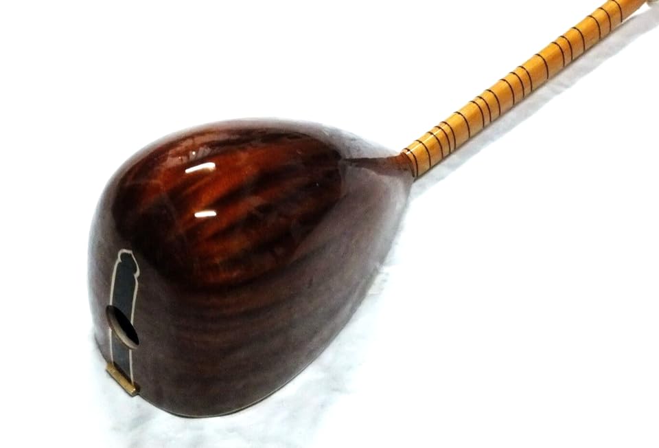 Turkish Mahogany Short Neck Saz Baglama With Free Case - Image 6