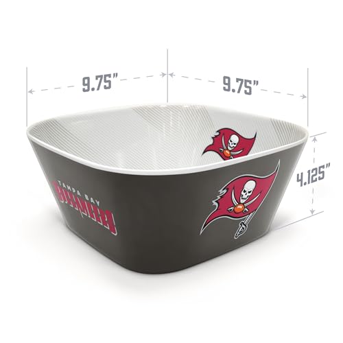 Image of YouTheFan NFL Tampa Bay Buccaneers Large Party Bowl