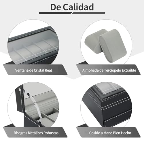 Reviews y listado de Estuche relojero relojes los más recomendados. 13 Imagen adicional