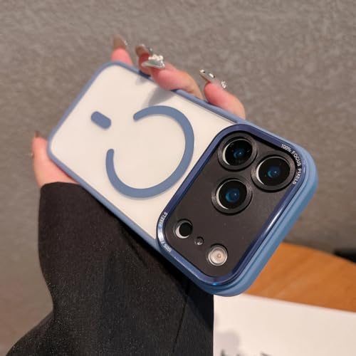 Étui de protection iPhone 14 magnétique bleu haute finition