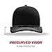 Richardson Unisex 112 Trucker Adjustable Snapback Baseball Cap, Split Black/White, One Size Fits Most
