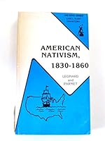 American Nativism, 1830-1860 (The Anvil series 0570-1062) 0882759019 Book Cover