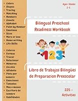 COLORFUL Bilingual Preschool Readiness Workbook / Libro de Trabajo Bilingües de Preparacion Preescolar: Colors, Matching, Numbers 1-10, Alphabet, ... writing (Bilingual Childrens' Activity Books) B0D76G5W35 Book Cover