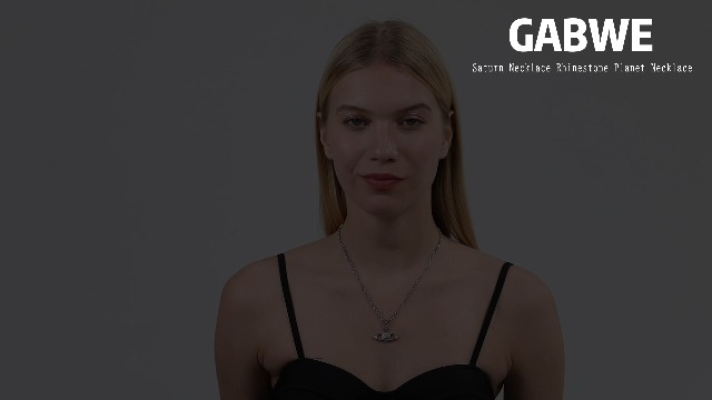 Amazon.com: GABWE Saturn Necklace Planet Necklace Crystal