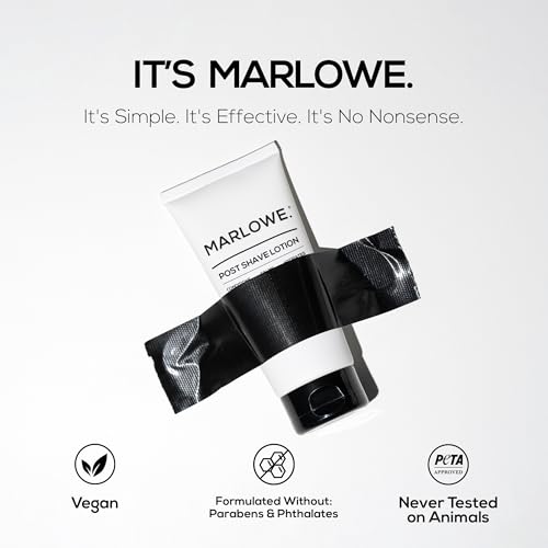 MARLOWE. No. 144 Post Shave Lotion 6 oz, Conditioning Aftershave with Green Tea, Deep Sea Algae, Willow Bark & Passion Flower Extract, Hydrates, Calms & Nourishes Skin, Aloe Citron Scent - Thumbnail 3