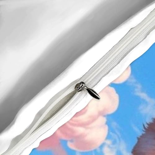 Housse de couette single 135x200 fermeture éclair microfibre - 6