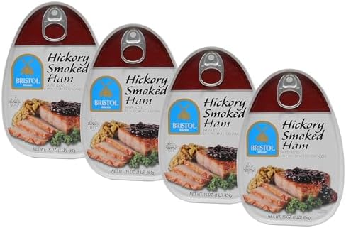 Bristol Hickory Smoked Cooked, Canned Ham - 16oz (Pack of 1)