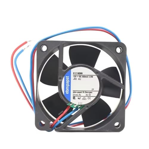 612NGHH - Ventilador axial, serie 600NG, 12 V, CC, 60 mm, 25 mm, 43 dBA, 33 pies cúbicos/min