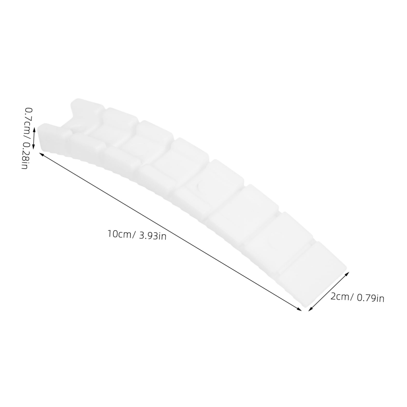 NAMOARLY 24pcs Furniture Spacers Table Wedge Floor Leveler Shims Furniture Level Wedge Furniture Blocks Shims for Home Furniture Leveling Feet DIY Furniture Leveler Toilet Leveling White Pp