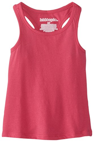 Kidtopia Little Girls' Shirt Tail Racer Back Tank