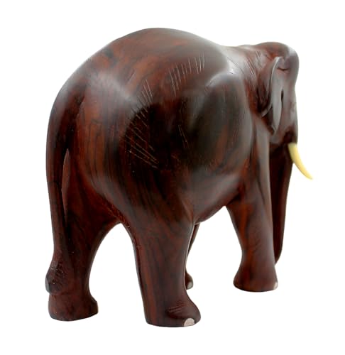Image of ELEPHANT - WOODEN SHOWPIECE - ROSEWOOD (HANDMADE) (6 INCH)