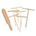 LONG TAO Crepe Spreader and Spatula Set - Wooden Crepe Making Tools (Set of 7)