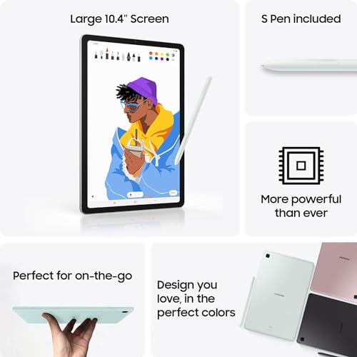 SAMSUNG Galaxy Tab S6 Lite 10.4インチ 64GB (2024年モデル - 国際版) WiFi Android タブレット Sペン付き (ミント) の商品画像 1
