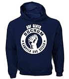  Artdiktat Herren Hoodie Auf geht´s Bochum kämpfen und Siegen, Größe L, French Navy