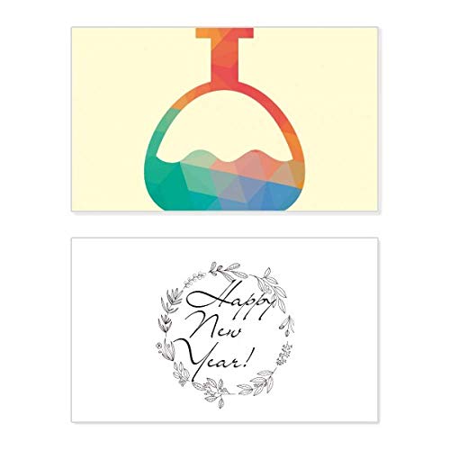 Tarjeta conmemorativa de Año Nuevo: celebra en familia con esta botella de cono animada