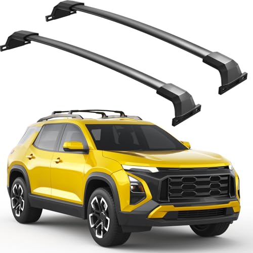 Image of Roof Rack Cross Bars 300lbs Compatible with 2025 2026 Chevy Chevrolet Equinox with Raised Side Rails (Not for EV), Heavy Duty All-Metal Aluminum Crossbar Luggage Racks Roof Rails Rooftop