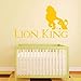Simba, Mufasa Silhouette Wall Decor | Lion King Vinyl Design | Home Decor Vinyl Stickers | Father and Son Themed Decoration for Nursery, Bedroom | Black, White, Blue, Other Colors | Small, Large Sizes