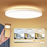 DAHAN Lampara de Techo, Plafón Redondo Lámpara LED Techo Inteligente para Interior Casas, 160000 Colores Ajustables,...