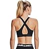 Under-Armour-Womens-Crossback-Mid-Heather-Bra Under Armour Women's Crossback Mid Impact Sports Bra , Black (001)/Jet Gray , Medium