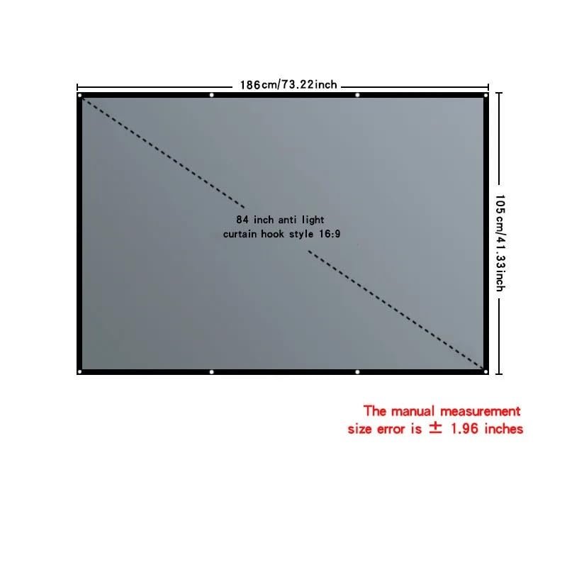 Pantalla para proyector de alta definición 84 pulgadas miniatura 3