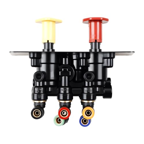 801631 MV-3 Dash Air Brake Control Valve, 3/8" PTC Ports - 5013293 MV3 Trailer Parking Brake Valve Compatible with Bendix BX801631, Freightliner BW5013293, Volvo BW801631 by Misakomo - Used condition - US$51.81