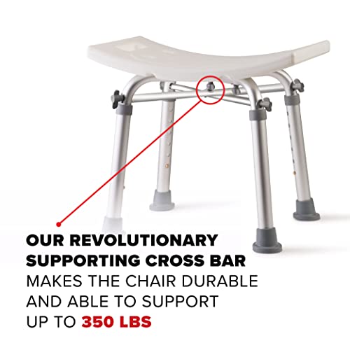 Dr Kay’s Adjustable Bath Chair | Plastic Chair Bath Seat, Bathroom Chair, Shower Stool, Bathtub Seat | Bath Safety Handicap Shower Chair For Inside Shower Seat, Shower Bench, 350 Lb Capacity #TOP1