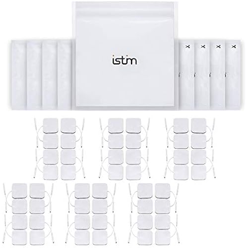 iSTIM Super Soft 2"x2" TENS Unit Electrodes for TENS Massage EMS - 100% Japanese Gel (2"X2" - 48 Pieces)