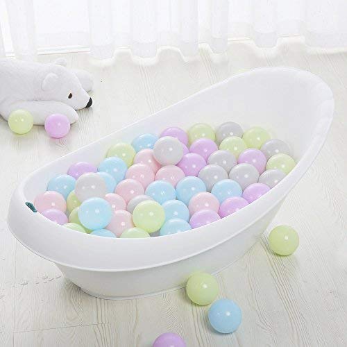 PlayMaty 2.75in Plastic Phthalate & BPA Free Pit Balls - Pack of 50 with Storage Bag for Baby Playhouse Birthday Party Decoration - Thumbnail 2