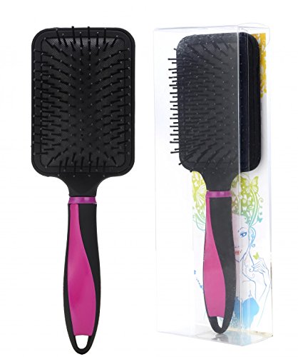 LOUISE MAELYS Large Synthetic Bristles Paddle Hair Brush Detangling Brush Comb