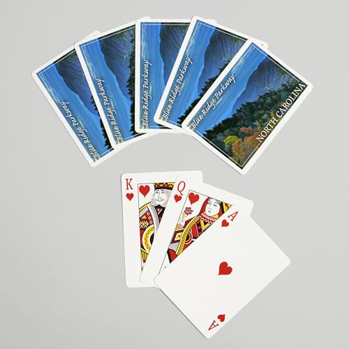 Baraja de cartas Poker Blue Ridge Parkway 52 naipes miniatura 7