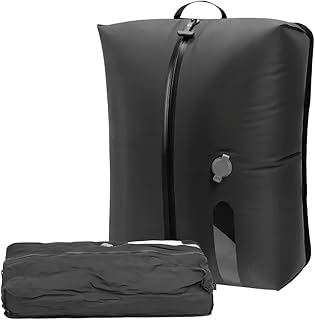 Travel Vacuum Bags with Pump Waterproof Reusable Compression Bags for Clothing Luggage Backpack and Home Storage (1 bag no pump)
