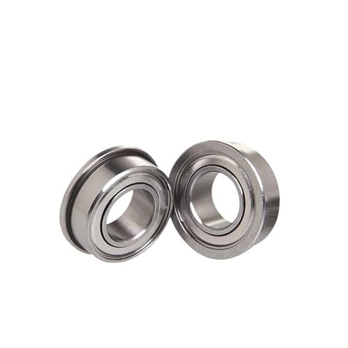 Gqnblvhzupdm 12Pcs Industrial Shaft Bearings, F609zz Flange Bearing 10/20Pcs 9X24x7mm Abec-3 Flanged F609 Z Zz Ball Bearings(12Pcs)