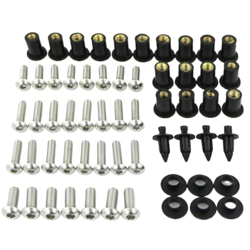 �I�[�g�o�C�p�{���g For VFR800 1998-2001 �I�[�g�o�C�A�N�Z�T���[���S�ȃt���t�F�A�����O�{���g�L�b�g�X�e�����X�|�t�F�A�����O�N���b�v�i�b�g Motoforti �l�W�t�F�A�����O�{���g