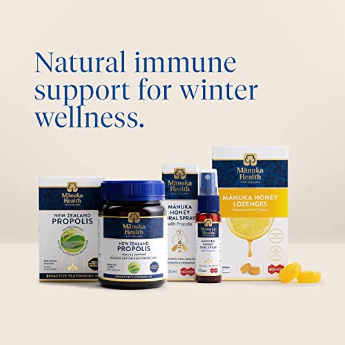 Image of Manuka Health Manuka Honey Lozenges - 15 Lemon Flavored Lozenges - Natural Throat Lozenges Infused with Raw Manuka Honey and Vitamin C for Immune Support