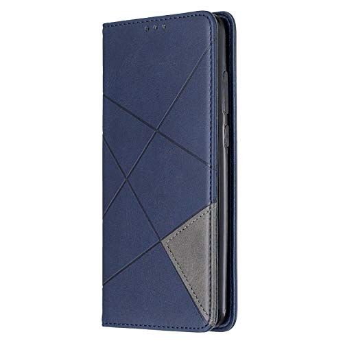 Docrax Custodia Xiaomi Redmi Note 8 PRO Portafoglio, Cover in Pelle Funzione di Stand Slot per Schede Antiurto Leather Case Cover per Xiaomi Redmi Note8 PRO - DOBFE160319 Blu