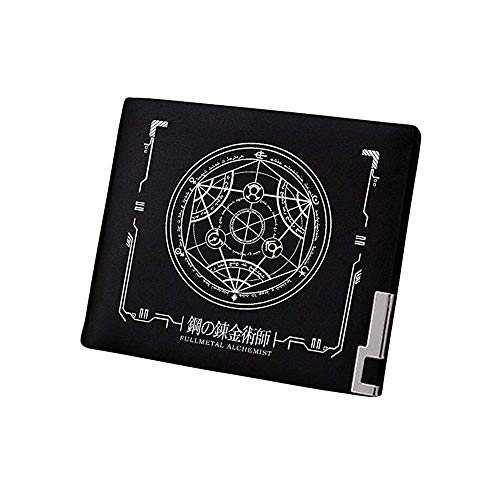 yushe Fullmetal Alchemist Anime Artificial Leather Wallet Billfold Money Clip Bifold Card Holder (#3)