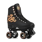 RIO ROLLER(リオローラー) クワッドスケート ROSE Black RIO360 ローラースケート 24cm(EU38/UK5)