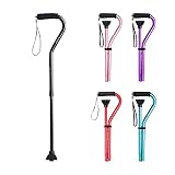 BeneCane Walking Cane for Men & Women Adjustable Cane with Offset Soft Cushioned Handle -Portable Li