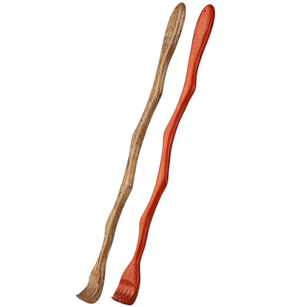 Rascador de Espalda, Rascador de Espalda Madera con Estructura Arco Creativo y Mango Largo, Herramienta Pulida a Mano Agujeros, Regalo cumpleaños