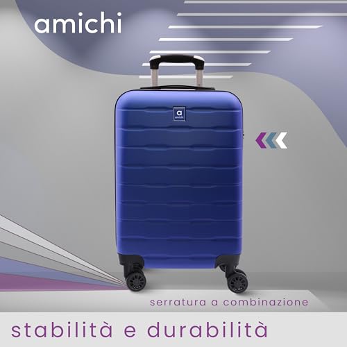 Valise cabine rigide 55x40x20 AMICHI à 4 roues pour bagage à main Ryanair - 2