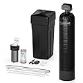 Aquasure 64,000 Grains Whole House Water Softener Bundle with Scale Inhibiting Pre-Filter and 12 GPM Ultraviolet UV Light Sterilizer | Destroys 99% of Bacteria, Virus & Softens Water (4-6 Bathrooms)
