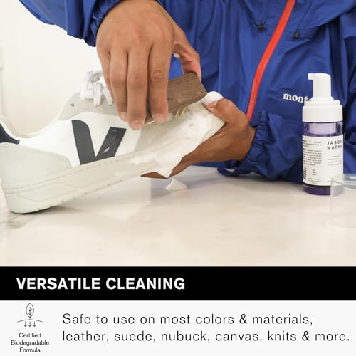 Jason Markk Quick Clean Kit, Shoe Cleaner, 2-Piece Set, Ready-To-Use Foam & Delicates Brush, Sneaker Care, Ideal for Footwear, Safe for Leather, Suede, Nubuck, Cotton, Knits, 4oz by Jason Markk - Image 6