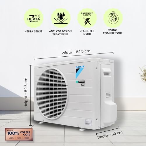 Image of Daikin 1.5 Ton 3 Star Inverter Split AC (Copper, PM 2.5, Apataito Filter, ATKL50UV16VAF, White)