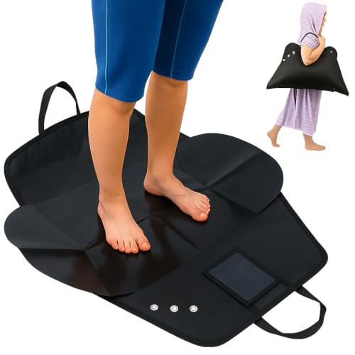 John Paddle NEO Mat & Bag Umziehmatte & wasserdichte Tasche für Neoprenanzug und Wasserzubehör Robuste Changing Mat für Surfer Paddler SUP Kajak Eisbaden & Meer