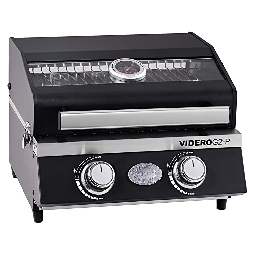 RÖSLE Gasgrill BBQ-Portable VIDERO G2-P, tragbarer Tischgrill...