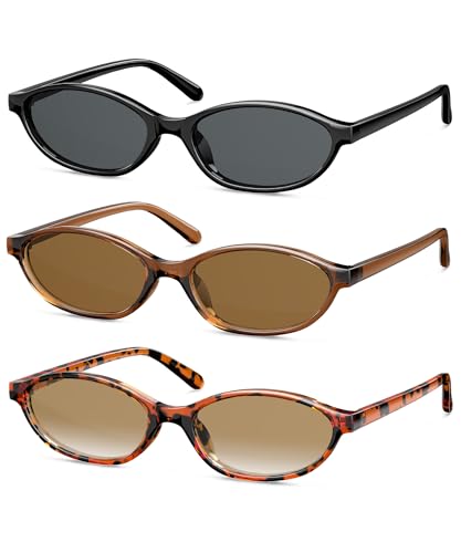 QALLY Retro Cat Eye Sunglasses for Women