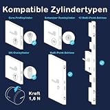 tedee Lock GO, smartes Türschloss, einfach nachrüstbar, ohne Zylindertausch, Steuerung via...